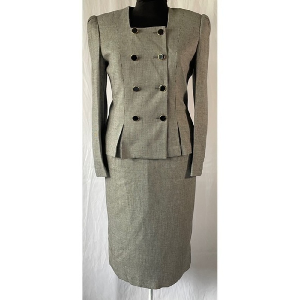 Vintage Gray Skirt Set